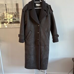 Elegant Dark Brown Trench Coat